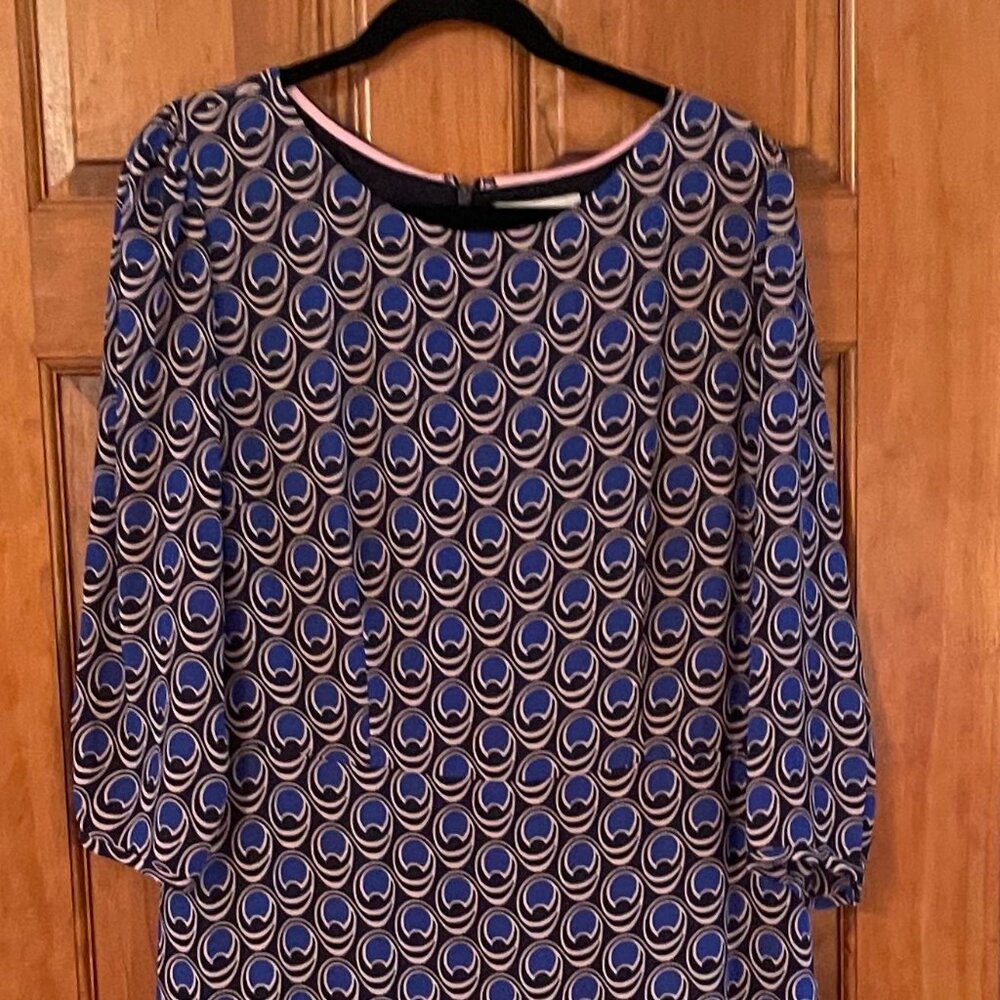 Boden Dress - blues & black - 14